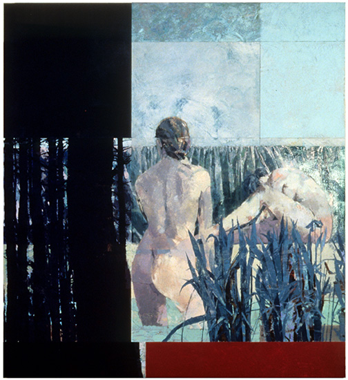 BATHERS | 1987 | Oil on Panel | 105" x 96"