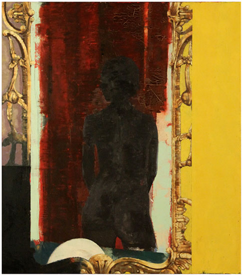 BLACK FIGURE | 1988 | Oil on Canvas | 54" x 42"