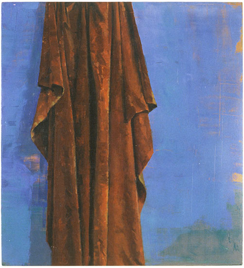 BROWN DRAPE | 1993 | Oil on Panel | 13" x 12"