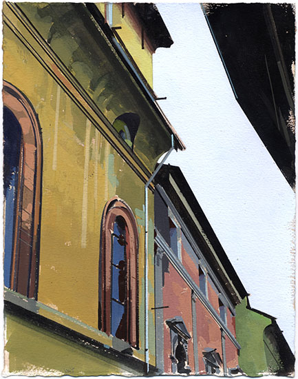 Firenze 1 | 2005 | Gouache on Paper | 9.75" x 7.5"