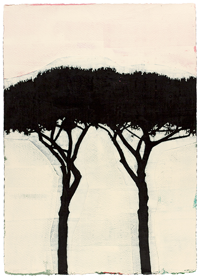 PARCO DELLI ACQUEDOTTI I | 2014 | Oil & Acrylic on Paper | 28.5" x 20"