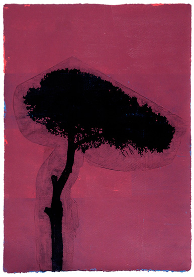 VILLA DORIA PAMPHILI II | 2010 | Oil & Acrylic on Paper | 28.5" x 20"