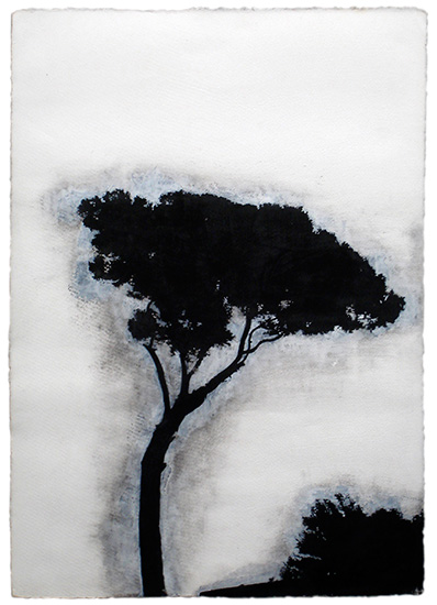 ROMA TREE 8 | 1990 | Oil & Acrylic on Paper | 28.5" x 20"