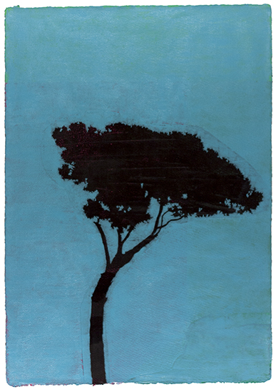 VILLA MEDICI II | 2014 | Oil & Acrylic on Paper | 28.5" x 20"
