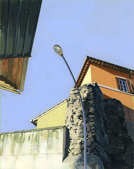 Piazzale Aurelio | 2011 | Gouache on Paper | 10" x 8"
