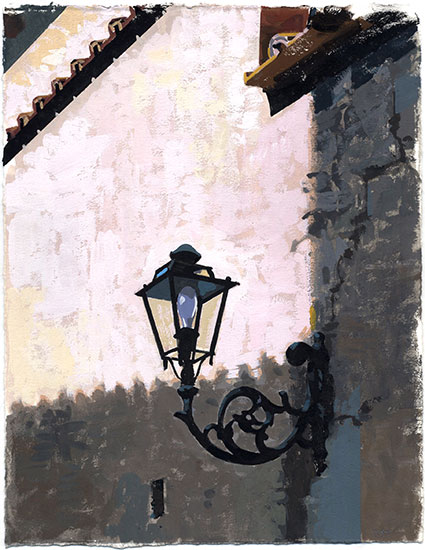 Sconce | 2005 | Gouache on Paper | 9.75" x 7.5"