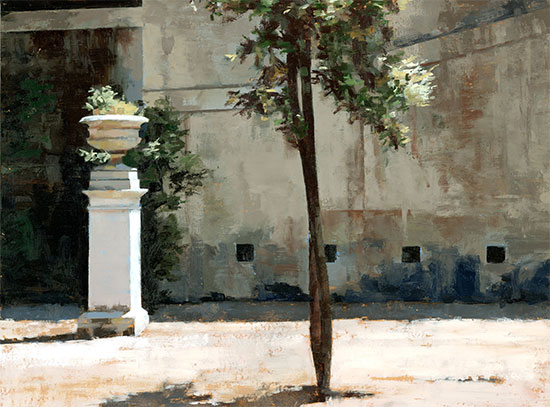 BORGHESE MEDICI WALL | 2013 | Oil on Panel | 8.75" x 11.75"