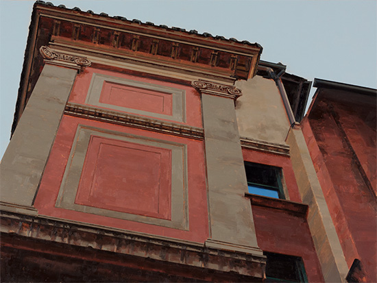 ROME BLUE WINDOW | 2013 | Oil on Panel | 24" x 32"