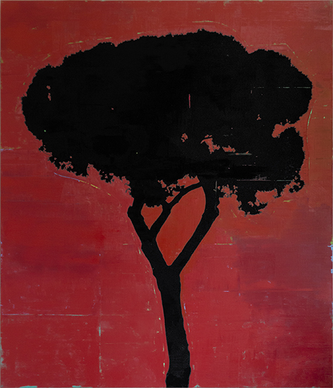 TRASTEVERE RED | 2019 | Oil on Canvas | 56" x 48"