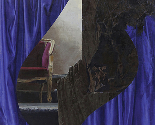 RED CHAIR | 2024 | Oil on Canvas | 56" x 48" | 142 x 122 cm